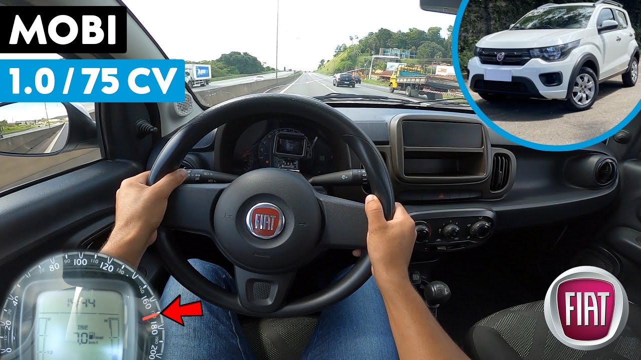 FIAT MOBI 1.0 FIRE É BOM? ANDA BEM? VALE A PENA COMPRAR EM 2022? TESTE ACELERANDO NA ESTRADA