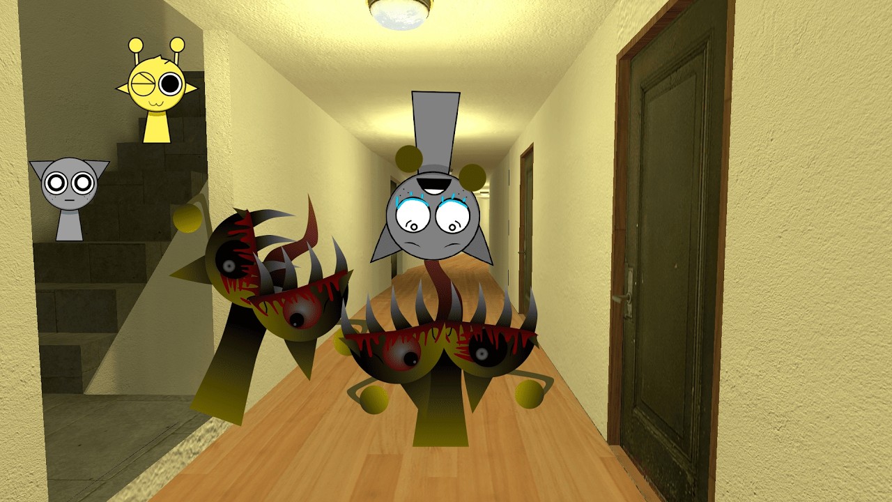Does Simon Phase 5 want to eat Gray? Who will save Gray from Simon? Nextbot Gmod