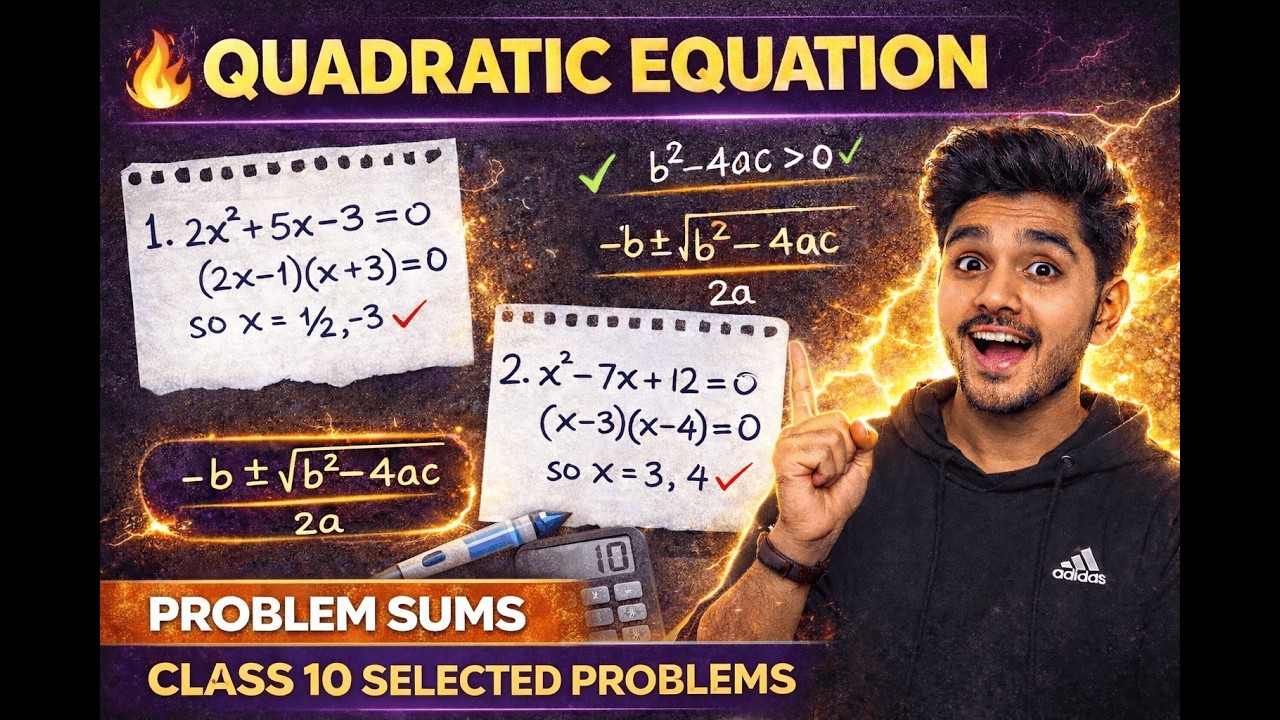 Quadratic Equations Full Practice Session | Class 10 Board Exam