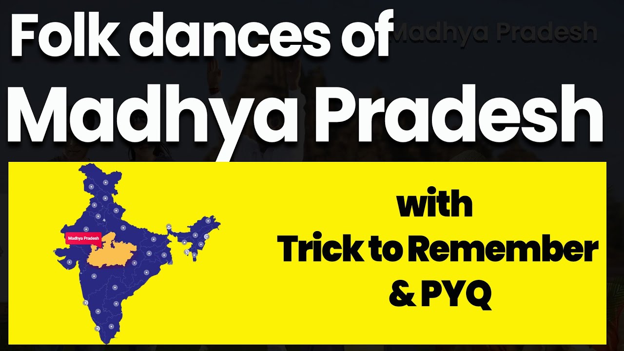 Folk Dances Of India (Mnemonics Series) I MADHYA PRADESH I SSC Static GK I Simplicrack