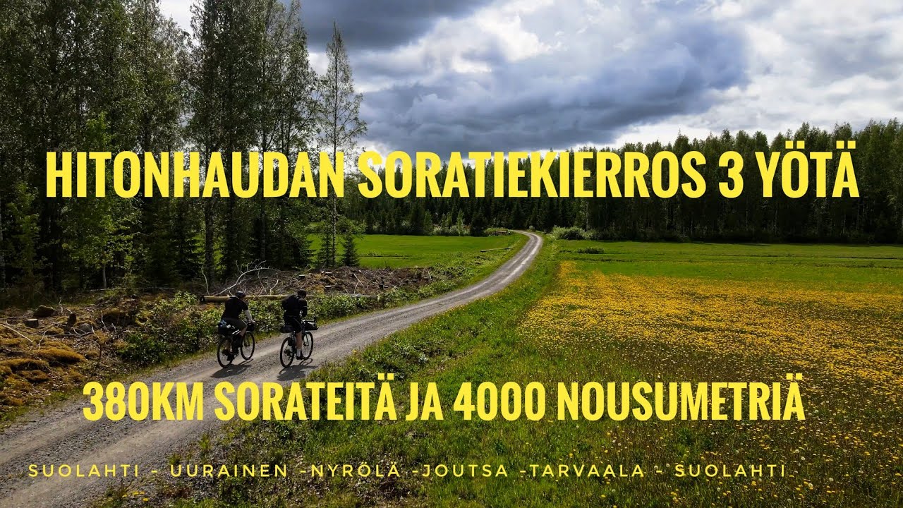 Bikepacking Suomessa: 3 y&ouml;n retki&ndash; Telttaillen ja omavaraisesti |Hitonhaudan soratiekierros Bikeland