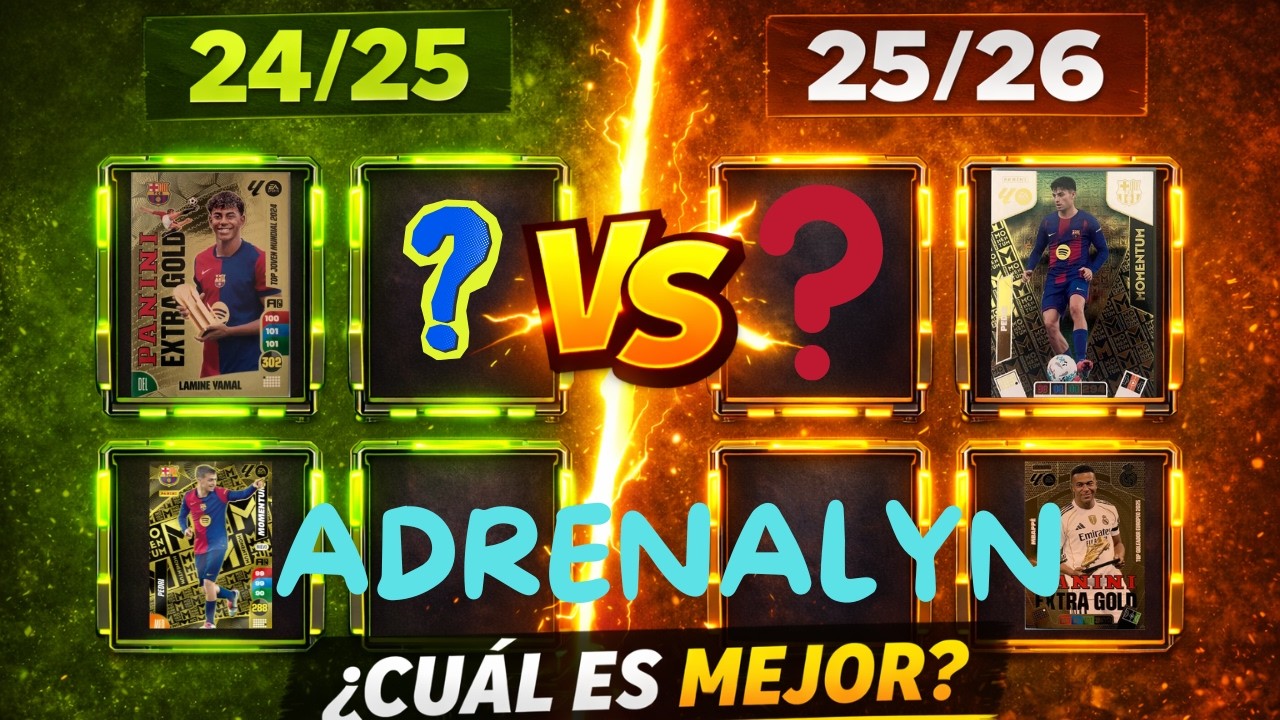 ADRENALYN XL 24/25 vs 25/26 | ¿Cuál es MEJOR colección?