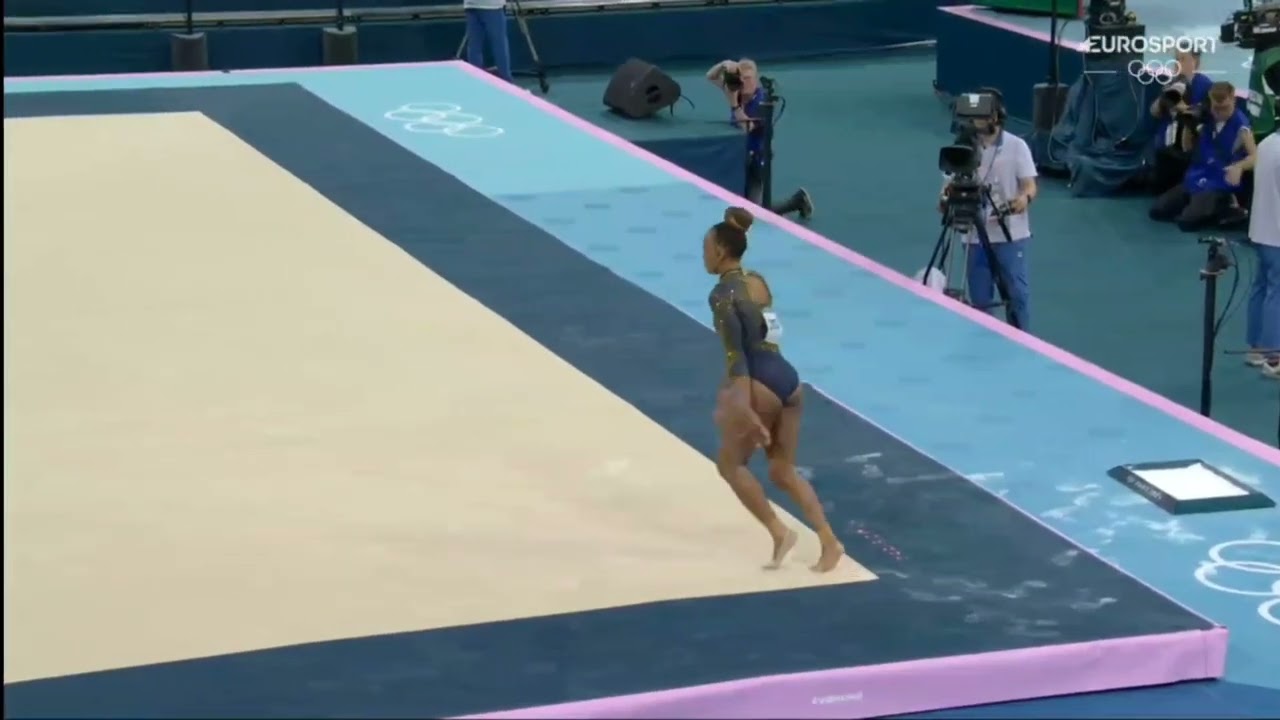 Rebeca Andrade Floor Team Final 2024 Olympics