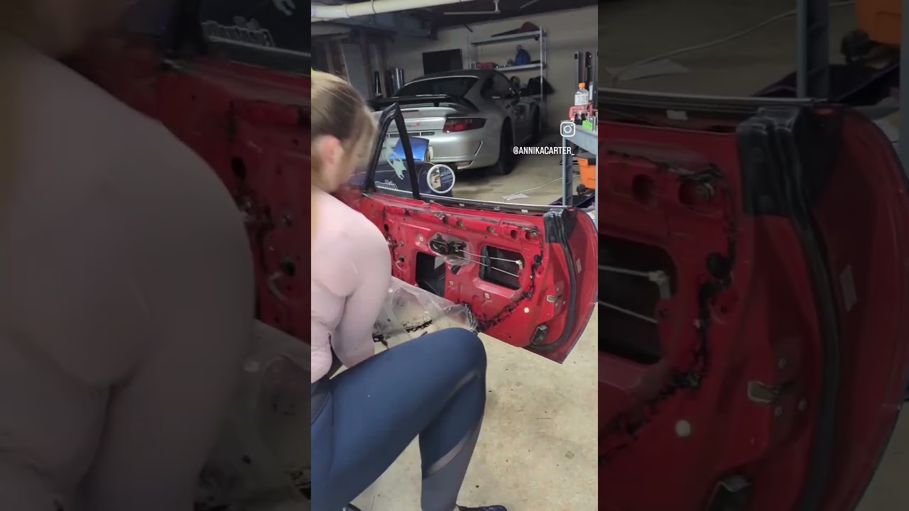 Чиню (вроде) мои медленные стеклоподъёмники! #cargirl #automobile #miata #cartok #diy