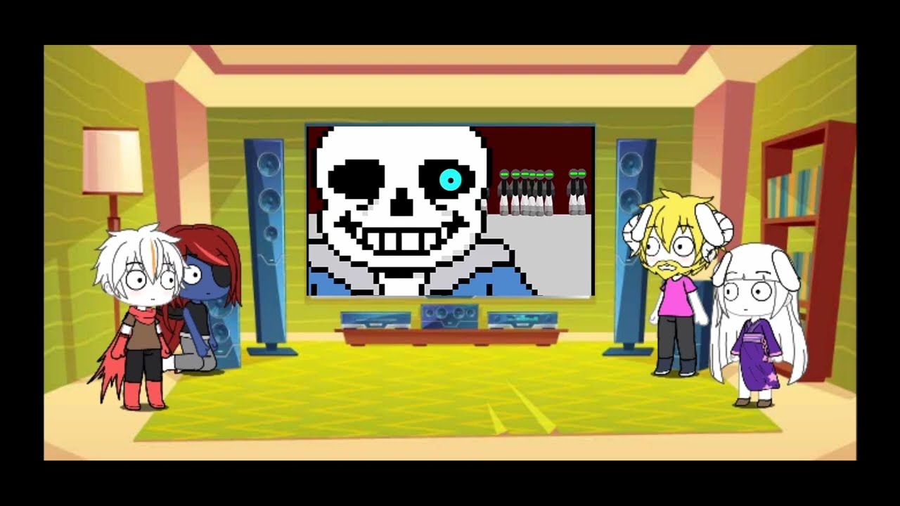 Undertale react Sans vs Bandits