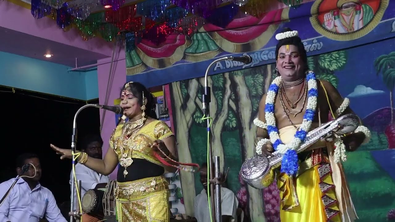 நாரதர் கவிராஜ் வள்ளி திருமண நாடகம்  | அற்புதமான காட்சி |  எருமைகுளம் கிராம திருவிழா |