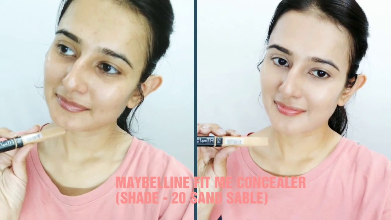 MAYBELLINE FIT ME CONCEALER || SHADE - 20 SAND SABLE || Review & Demo || SWATI BHAMBRA