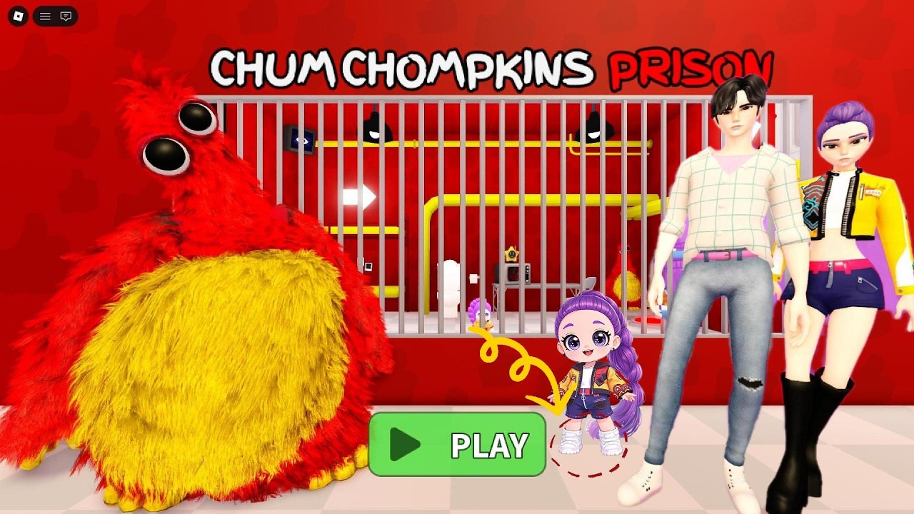CHUM CHOMPKINS PRISON RUN! (Obby)_Roblox-Gameplay-Walkthrough!