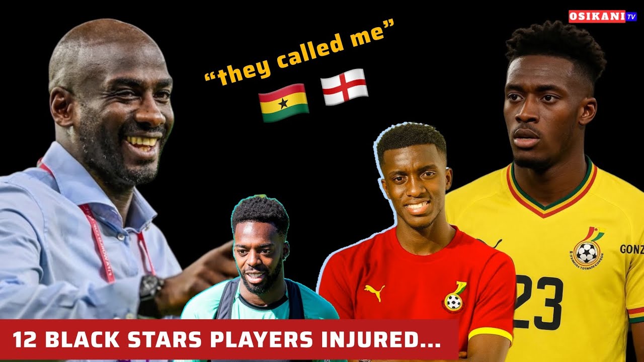 🇬🇭 GOOD NEWS FOR BLACK STARS…EDDIE NKETIAH & HUDSON-ODOI AGAIN…12 INJURED PLAYERS & 1 BACK!