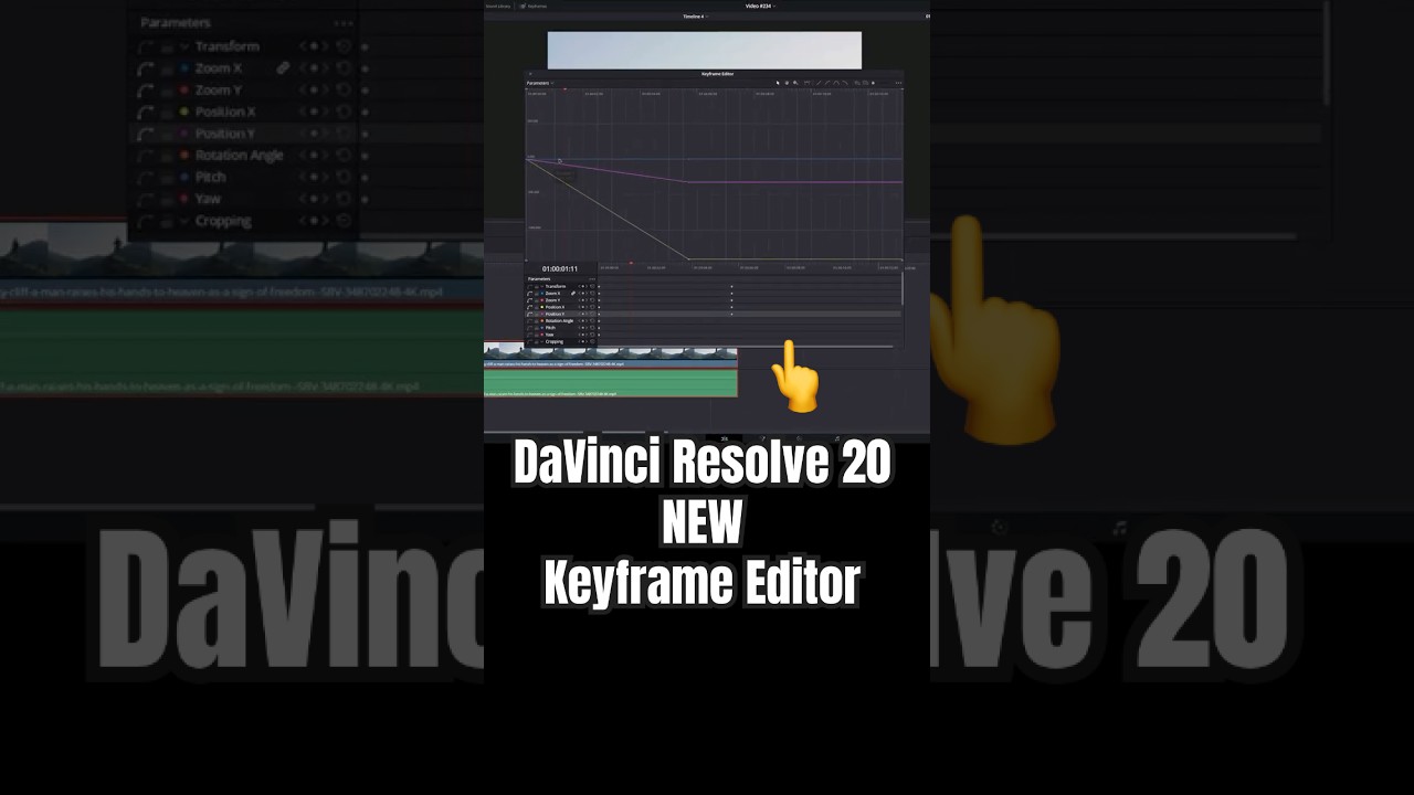 New Keyframe Editor - DaVinci Resolve 20
