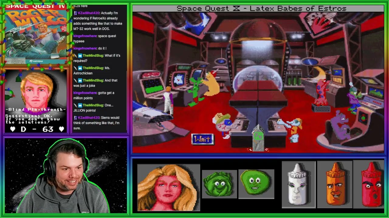 315th Stream - Space Quest IV & EcoQuest - Sierra Adventure Blind Playthroughs! 