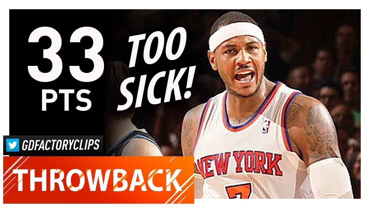 Throwback: Carmelo Anthony Full Highlights vs Timverwolves (2012.12.23) - 33 Pts, CLUTCH!