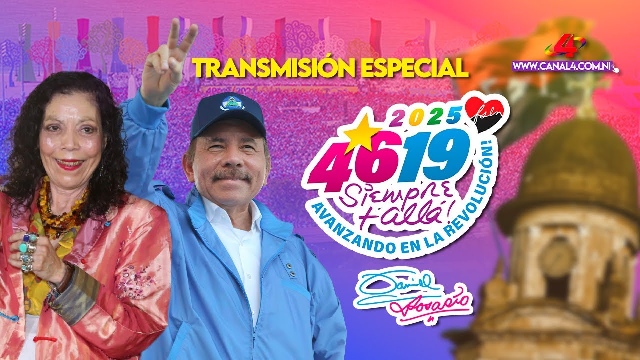 🔴⚫ Comandante Daniel y Compañera Rosario celebran 46 años del triunfo de la Revolución Sandinista ✊🏻