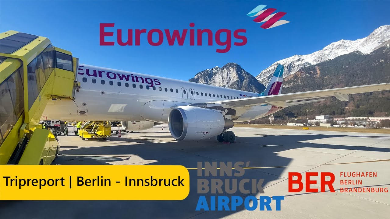 TRIPREPORT | Berlin - Innsbruck | Eurowings Airbus A320 EW8760