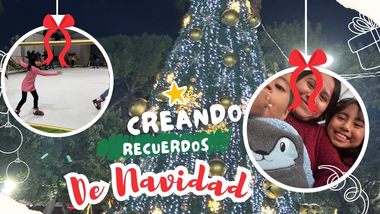 Paseo nocturno ⭐️🌙// Show navideño 🎄 // pista de hielo⛸️ 