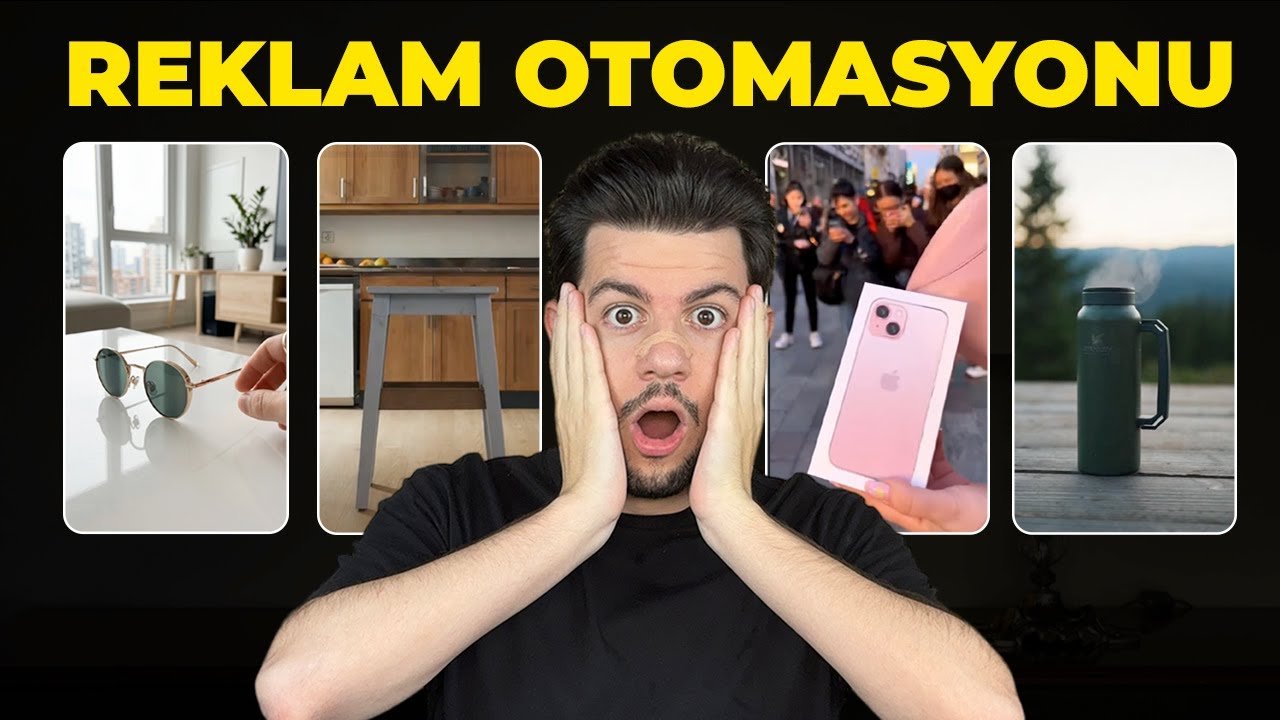 100% Otomatik Yapay Zeka Reklam Videoları Üret (e-ticaret için)