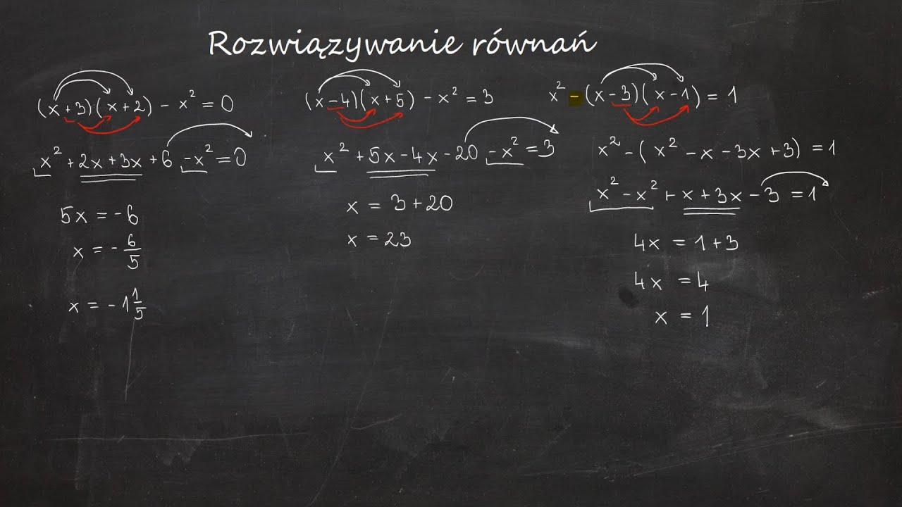 Równania. Rozwiązywanie równań — zasady, przykłady, krok po kroku | Matematyka