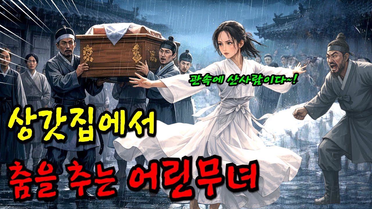 억울한 죽음을 막기위해 상갓집에서 금기의 춤을 추는 어린무녀 조선시대이야기ㅣ야담ㅣ민담ㅣ옛날이야기