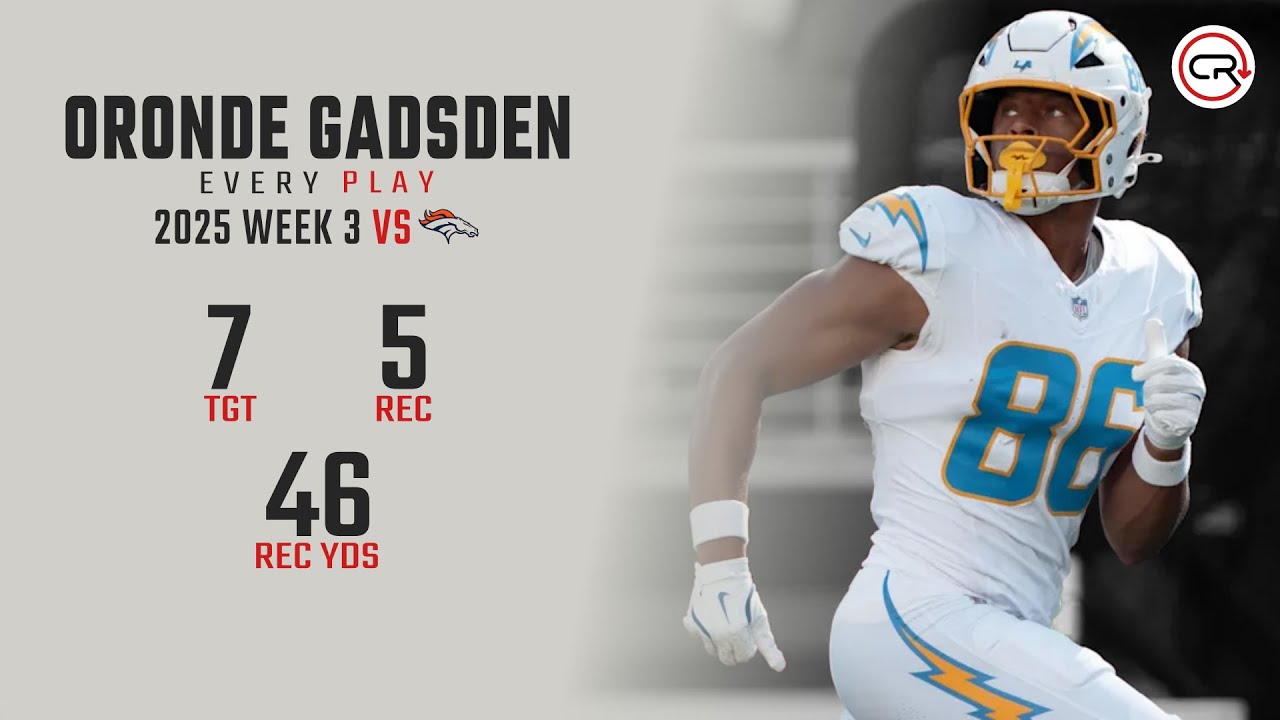 Oronde Gadsden Week 3 Highlights | Every Target and Catch vs Broncos