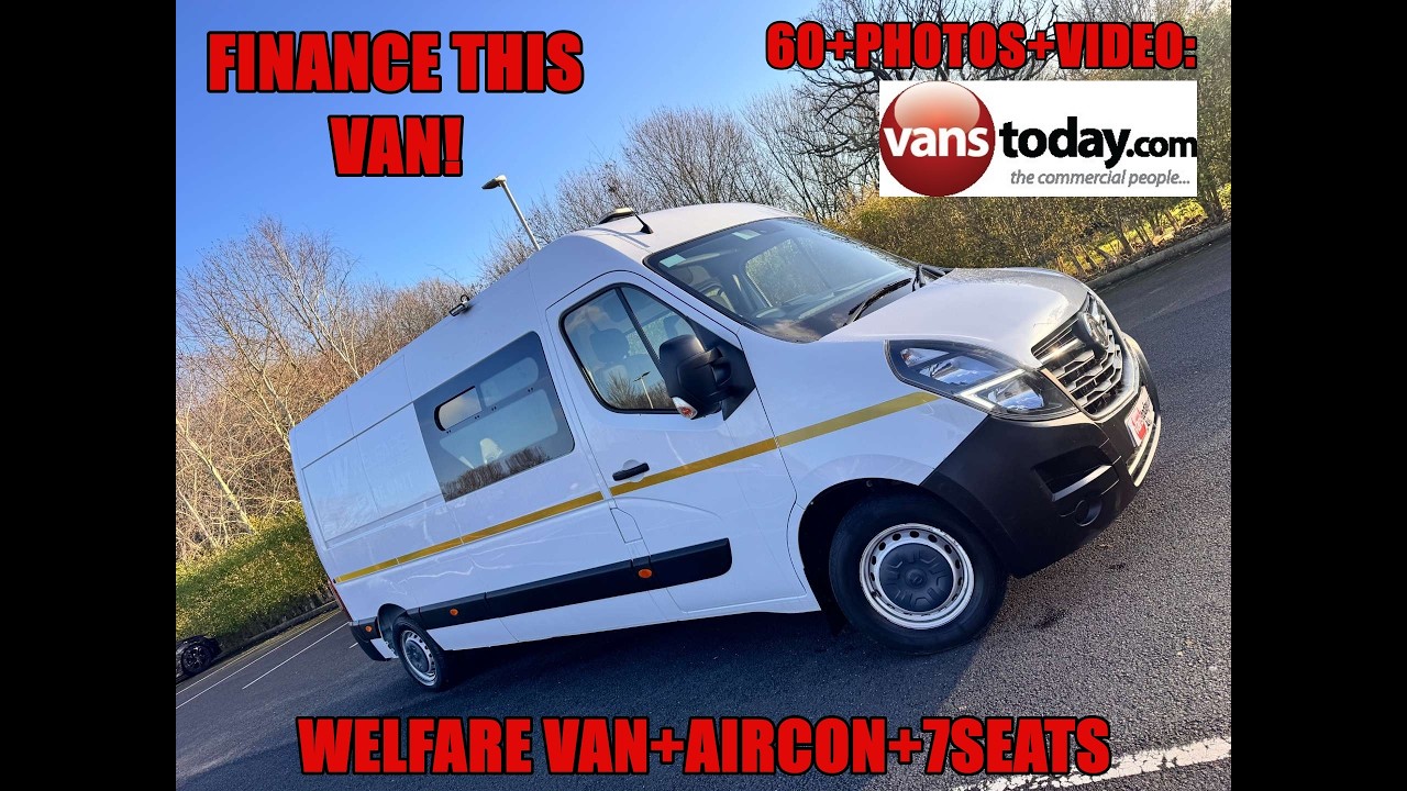 Welfare van! 2021 Vauxhall Movano LWB Welfare van with aircon and 7 seats. Check out the condition! 