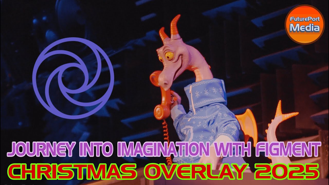 Journey Into Imagination with Figment | Christmas Sweater Overlay | EPCOT 2025 4K60FPS