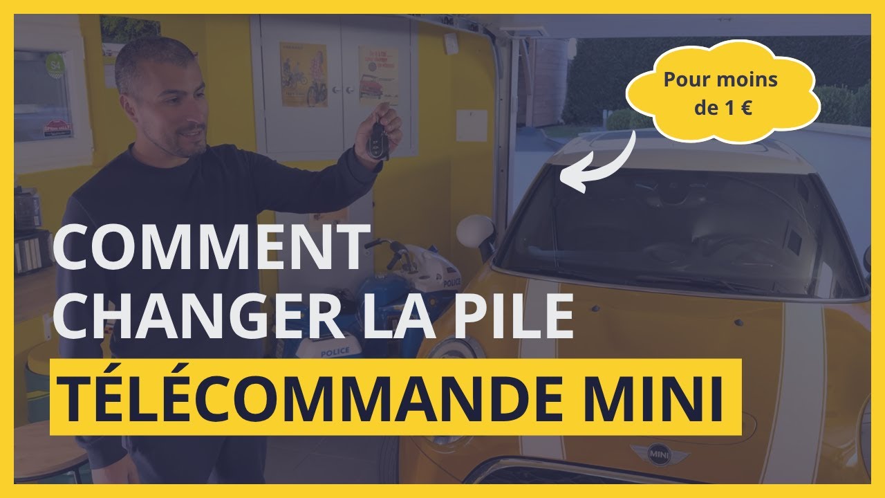 Tuto : Comment remplacer la PILE de sa télécommande  sur (BMW) MINI COOPER S : pile plate 2032