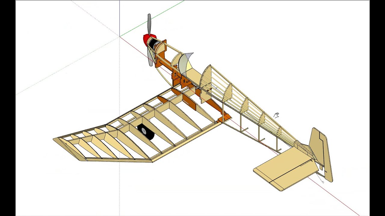 Jodel D9 Bébé and SketchUp