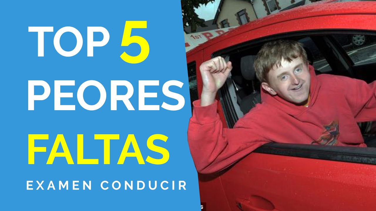 Las faltas mas comunes del examen práctico de conducir.