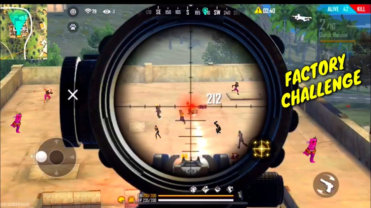Freefire : Impossible HighLights HeadShot : FACTORY FIST FIGHT BOOYAH - FF FACTORY -NEW CHARACTER K