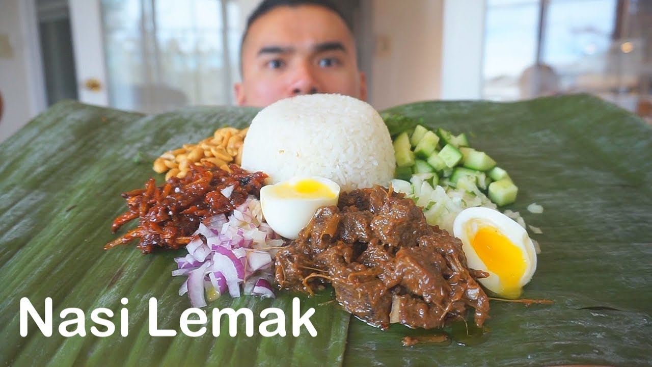Nasi Lemak | Malaysian & Indonesian Fragrant Rice | MUKBANG