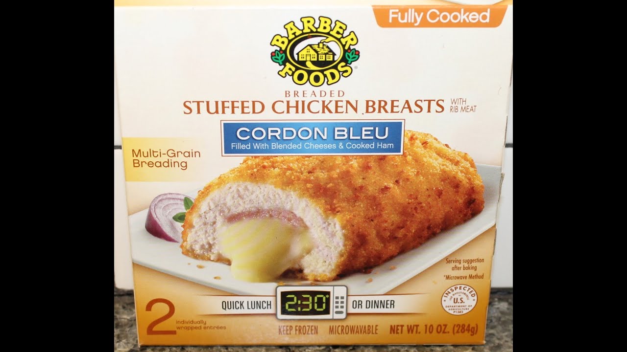 Barber Foods Stuffed Chicken Breasts: Cordon Bleu Review