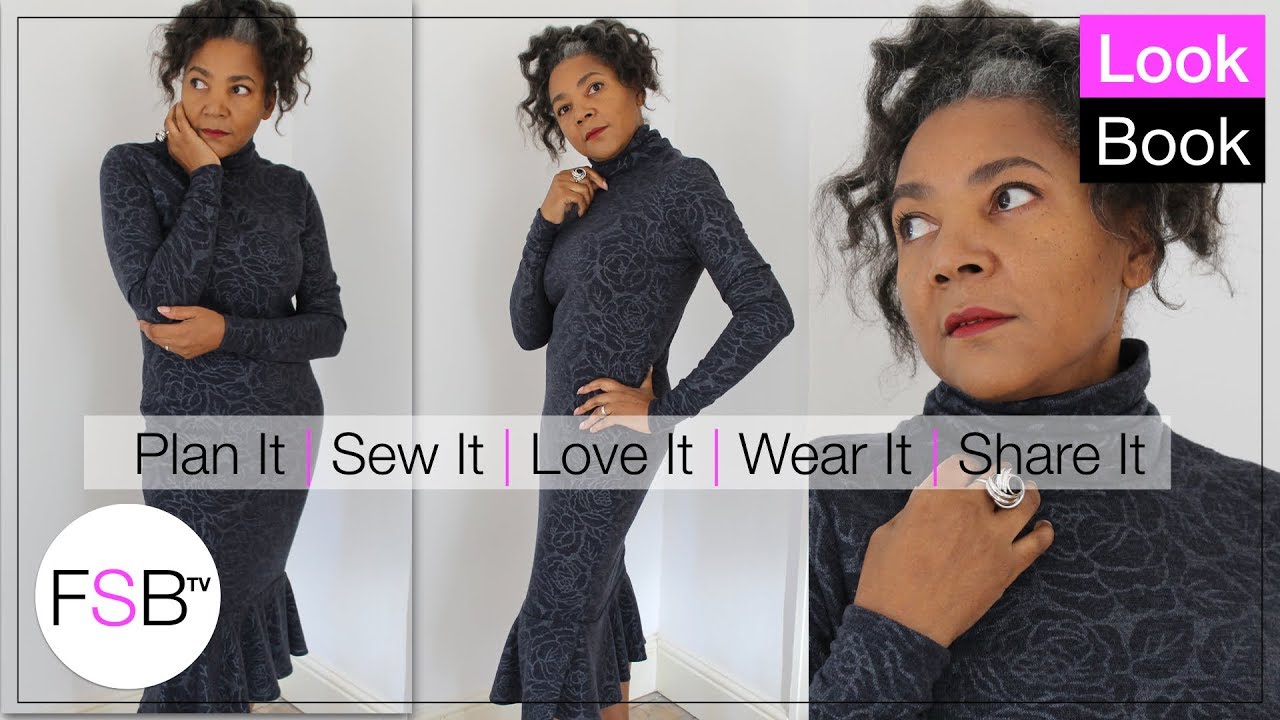 Sewing Project Lookbook Sheath Knit Dress With A Flounce | Colleen G Lea