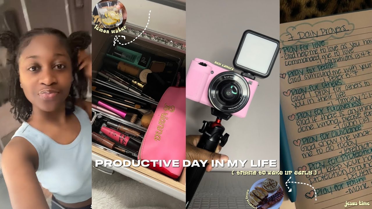 a “productive” day in the life | waking up early, new camera, & chit chat