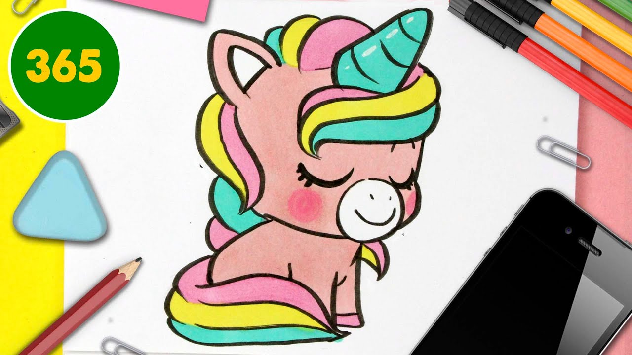 COME DISEGNARE UNICORNO KAWAII
