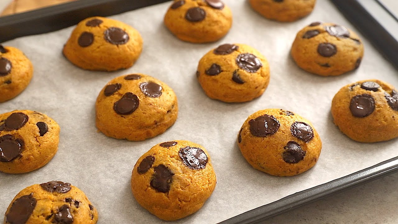 COOKIES ZUCCA E CIOCCOLATO NELLA MIA NUOVA CUCINA 🧡
