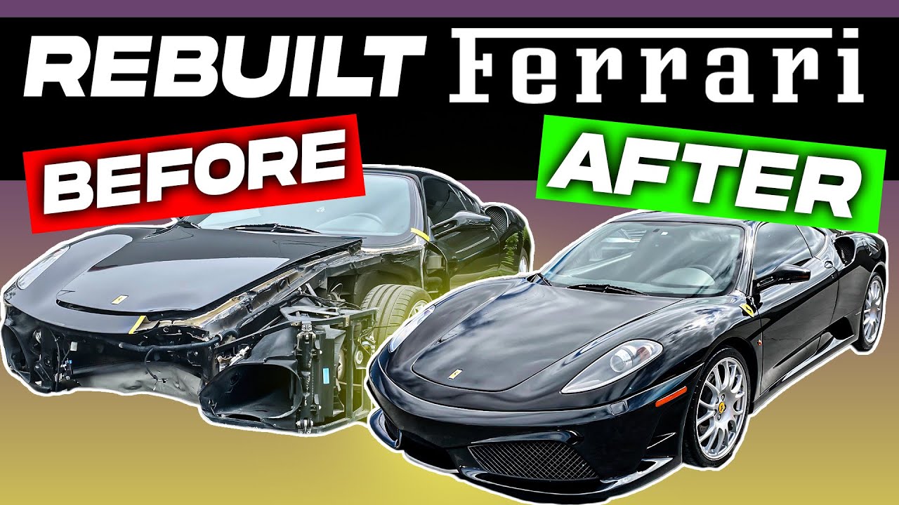 REBUILDING CRASHED FERRARI F430 IN 14 MINUTES