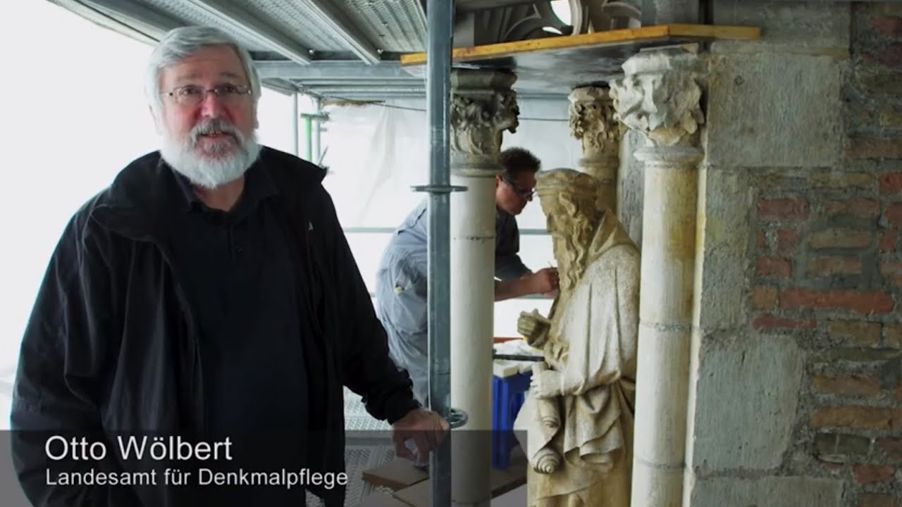 Ulmer Münster - Laser-Reinigung der Propheten