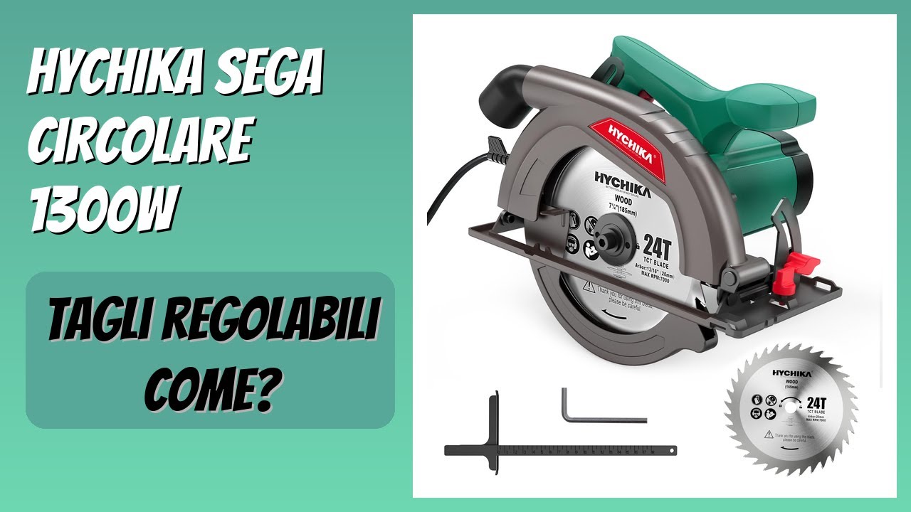RECENSIONE (2025) : HYCHIKA Sega Circolare 1300W. DETTAGLI