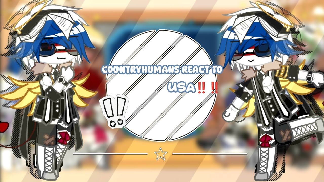 Countryhumans react to USA🇺🇸‼️|warning| //Angst?//Ship??//MEME//Animation//ENJOY WATCHİNH‼~