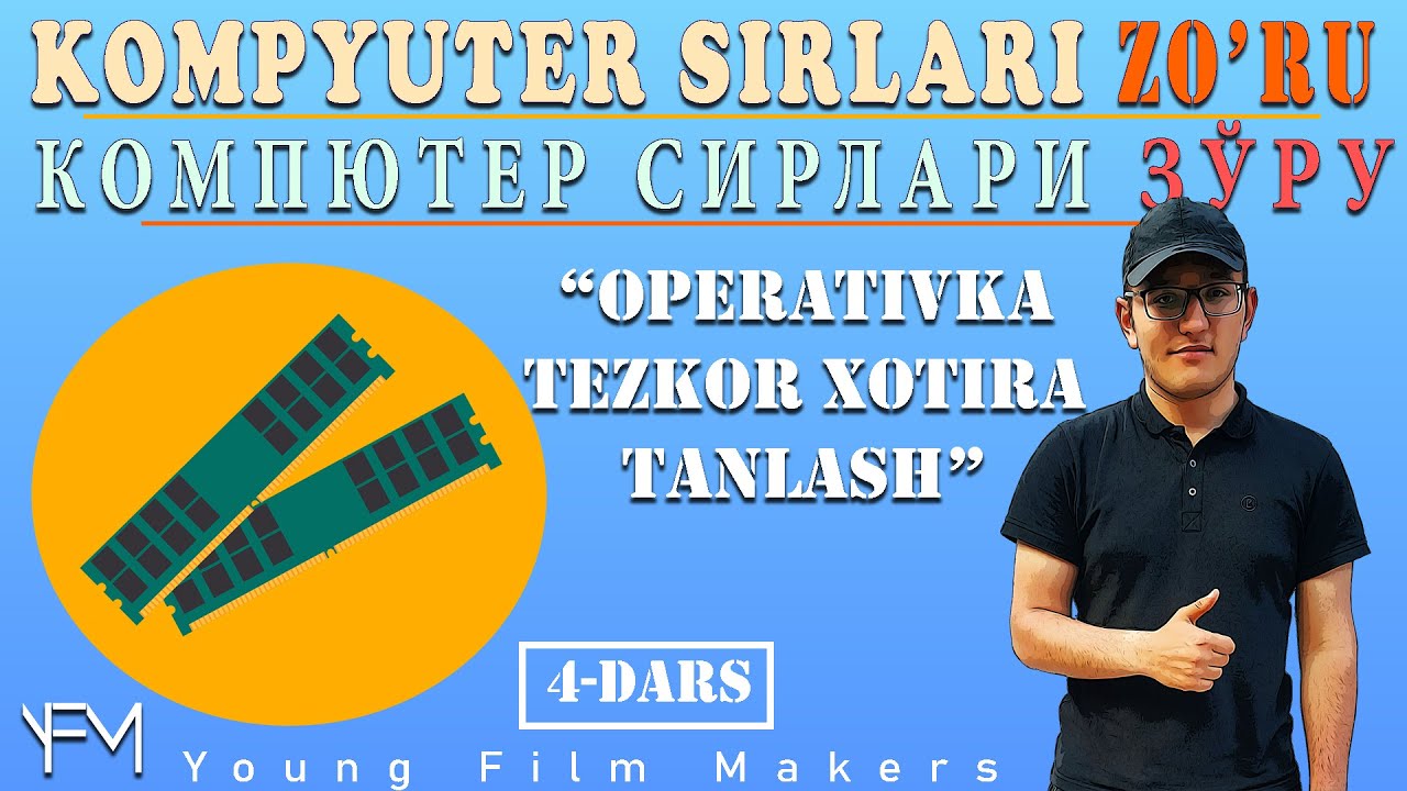 #4 Kompyuter sirlari  operativka tezkor xotira tanlash DDR3 DDR4 32GB 64GB