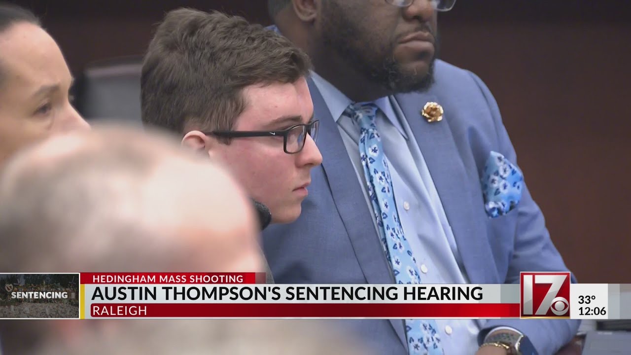 Austin Thompson's father, wife of Raleigh officer speak during sentencing hearing