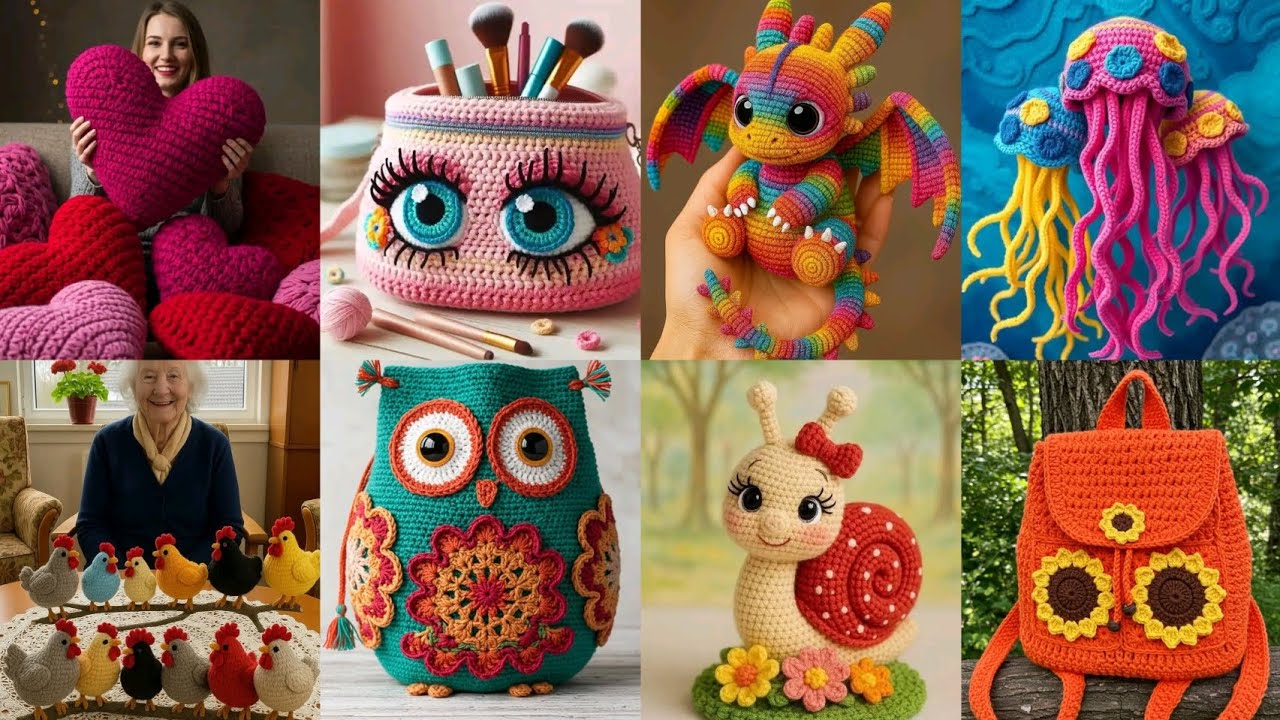 Crochet handmade items and ideas 2025|| Home decor ideas part 7