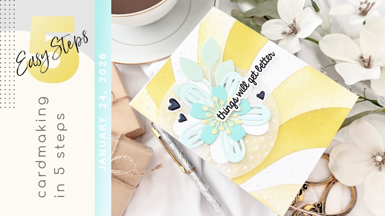5 Easy Steps to an Inspirational Card | Hero Arts What A Ride Collection