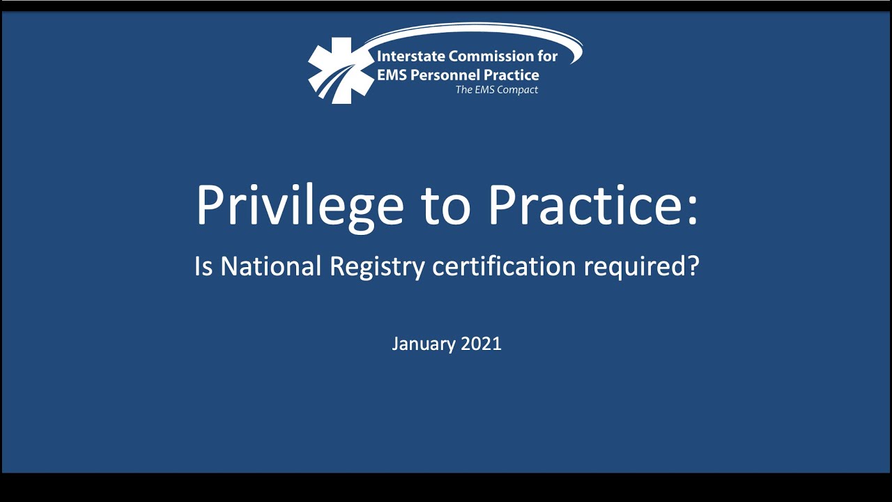 Do I Need National Registry?