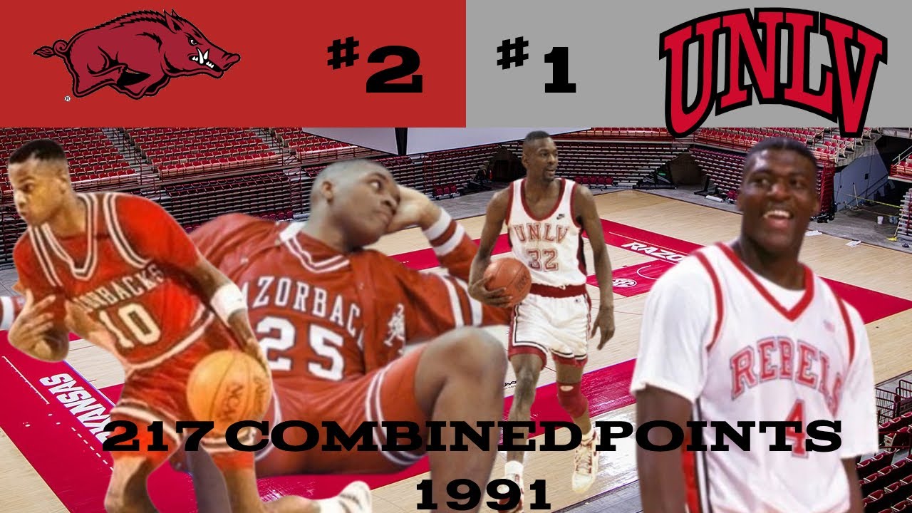 Game of the Century! 1991 #1 UNLV vs #2 Arkansas College Basketball Highlights