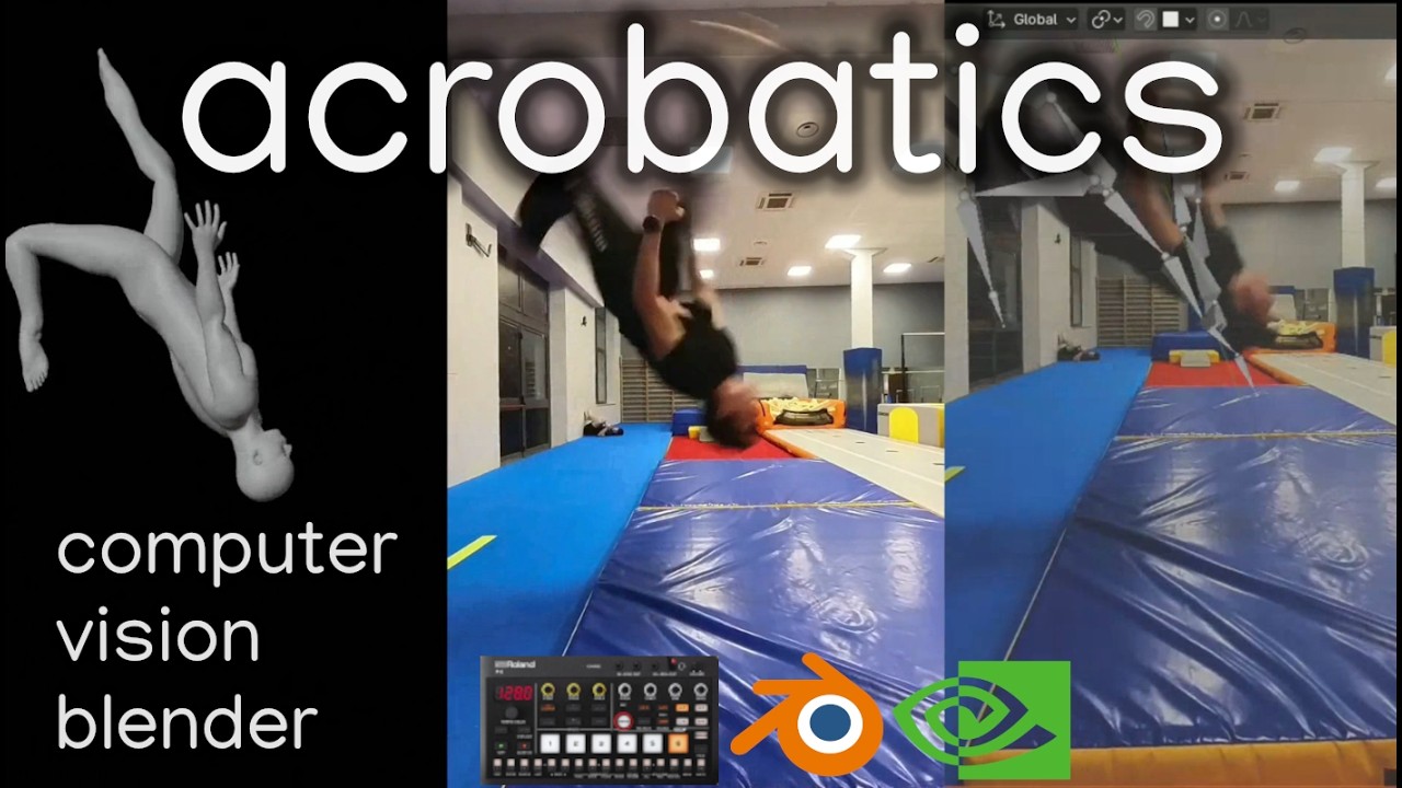 avatar on acrobatics - LLMs vs CV vs blender on nvidia jetson