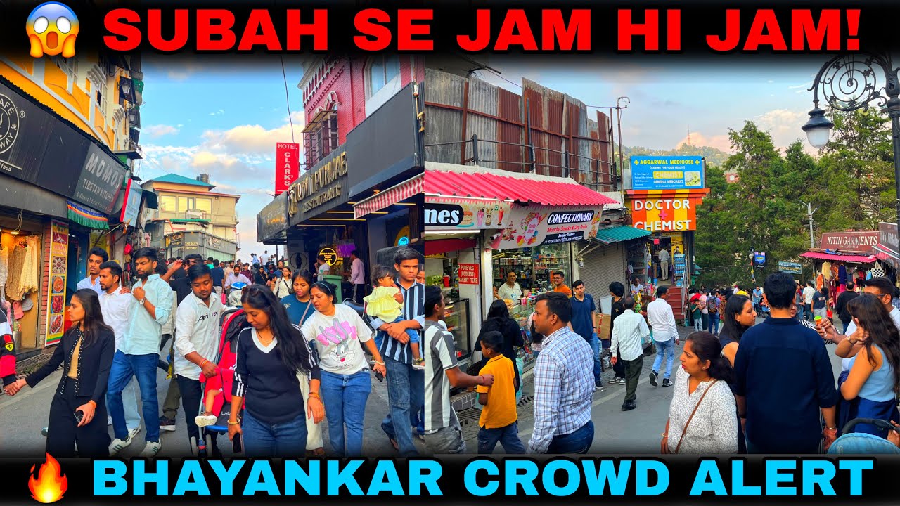Mussoorie Ka Aaj Ka Haal 😱 | Traffic Jam, Huge Crowd & Amazing Weather Update