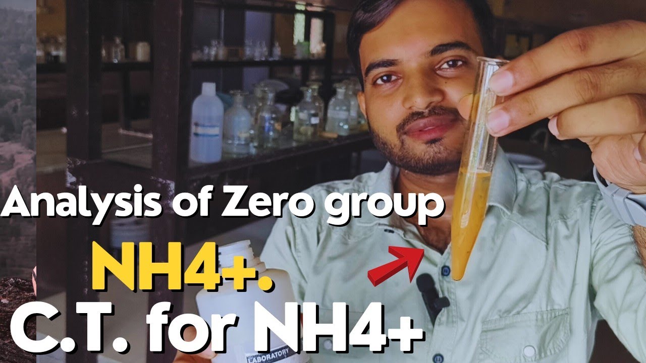 Analysis of Zero group (NH4+) || C.T. for ammonium ion #saltanalysis @a2zpractical991