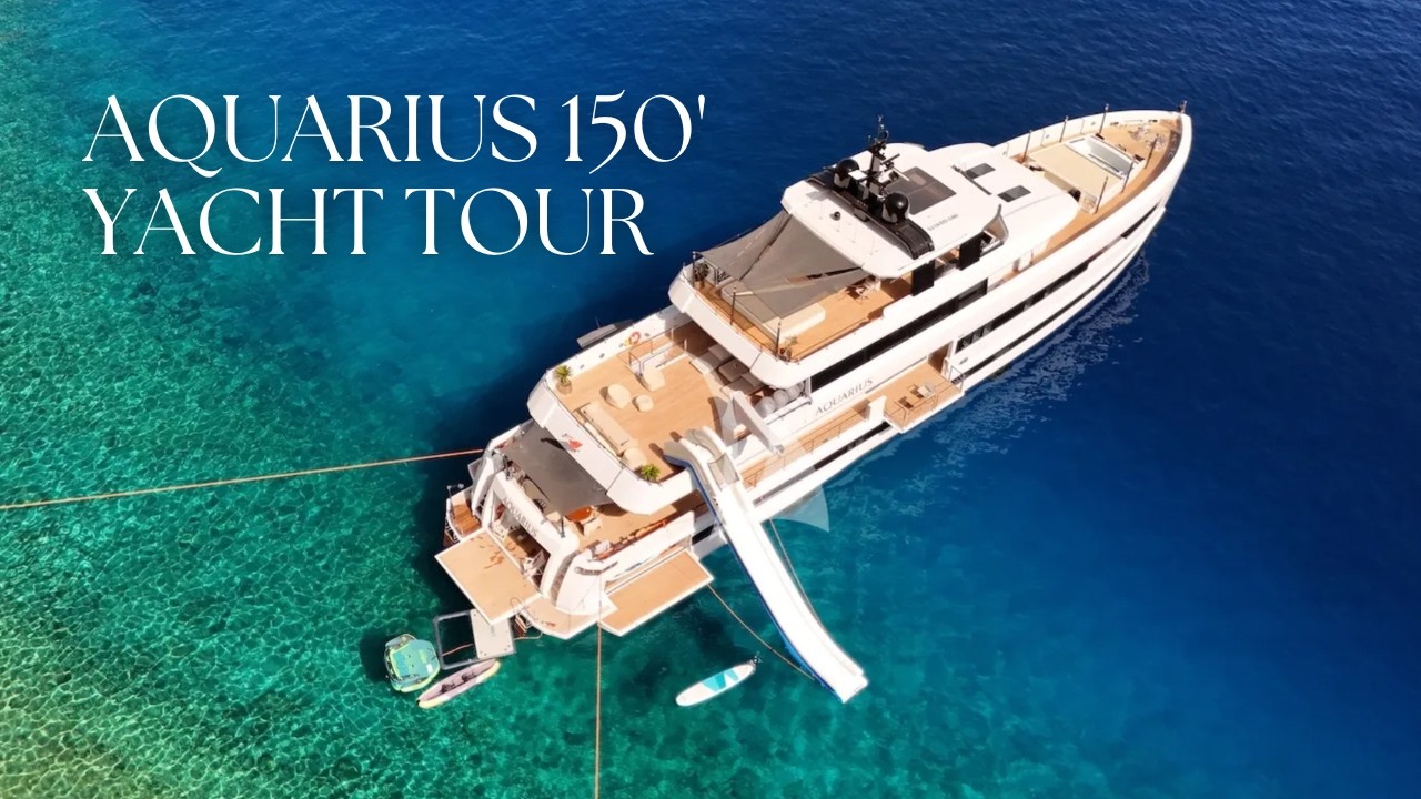 Tour AQUARIUS &ndash; 2025 Refit Luxury Yacht in Greece | Stunning Master Suite, Jacuzzi, & More