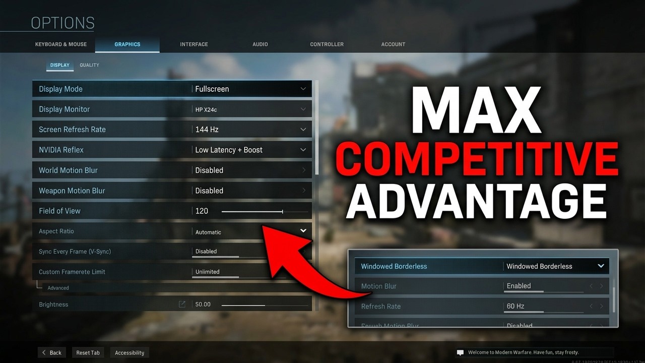 Лучшие настройки ПК для Modern Warfare 2019